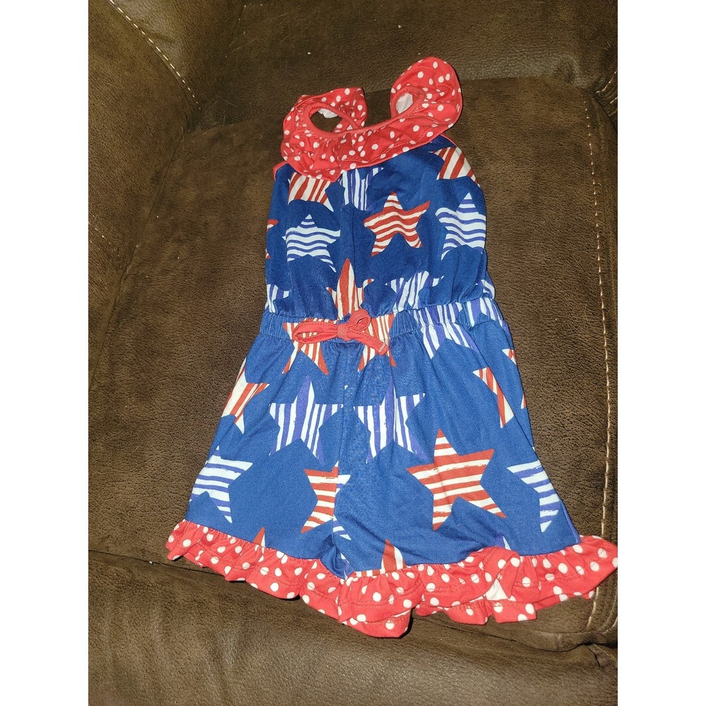 Millie loves lily 4th of july stars romper size 3 one‎ piece outfit